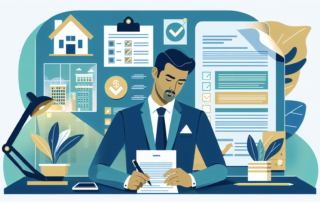 real estate crowdfunding due diligence - investor reviewing property documents and checklist