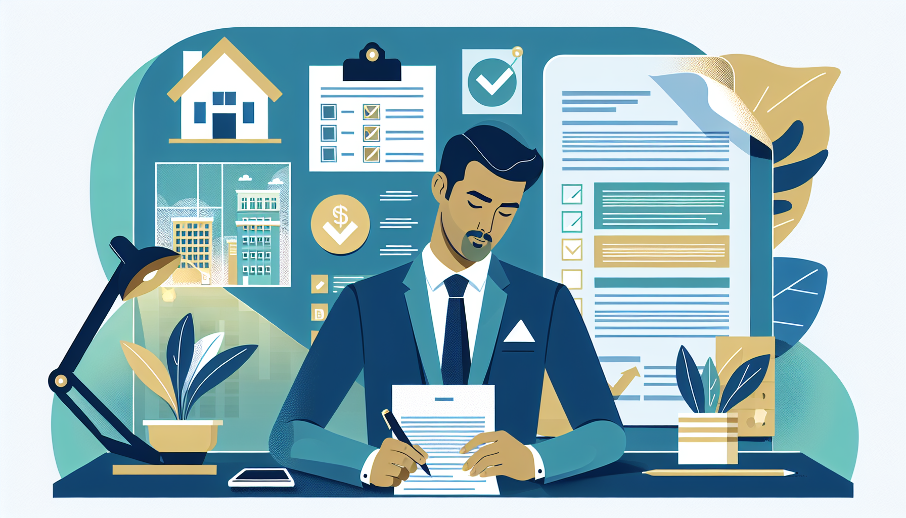 real estate crowdfunding due diligence - investor reviewing property documents and checklist