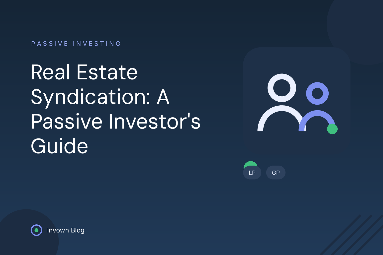 real-estate-syndication-passive-investors Illustration of pooled investors around a property deal, representing real estate syndication structures for passive investors.