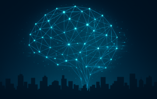 AI due diligence investing tools — abstract neural network visualization representing artificial intelligence analyzing financial data for investors