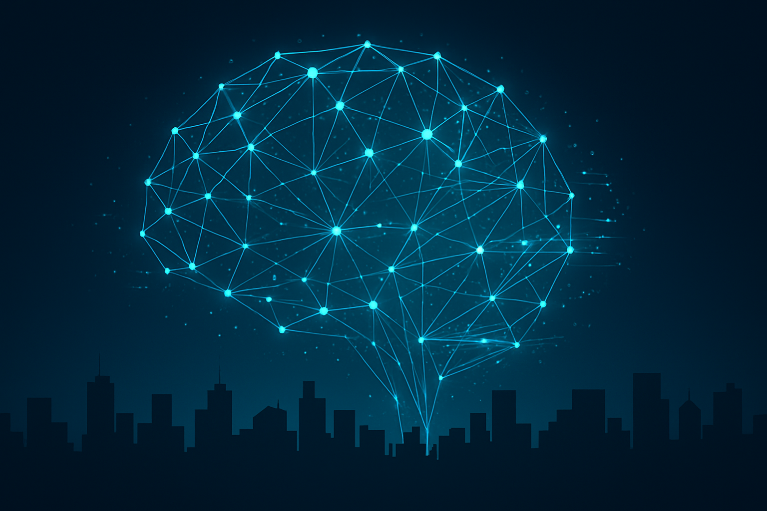 AI due diligence investing tools — abstract neural network visualization representing artificial intelligence analyzing financial data for investors