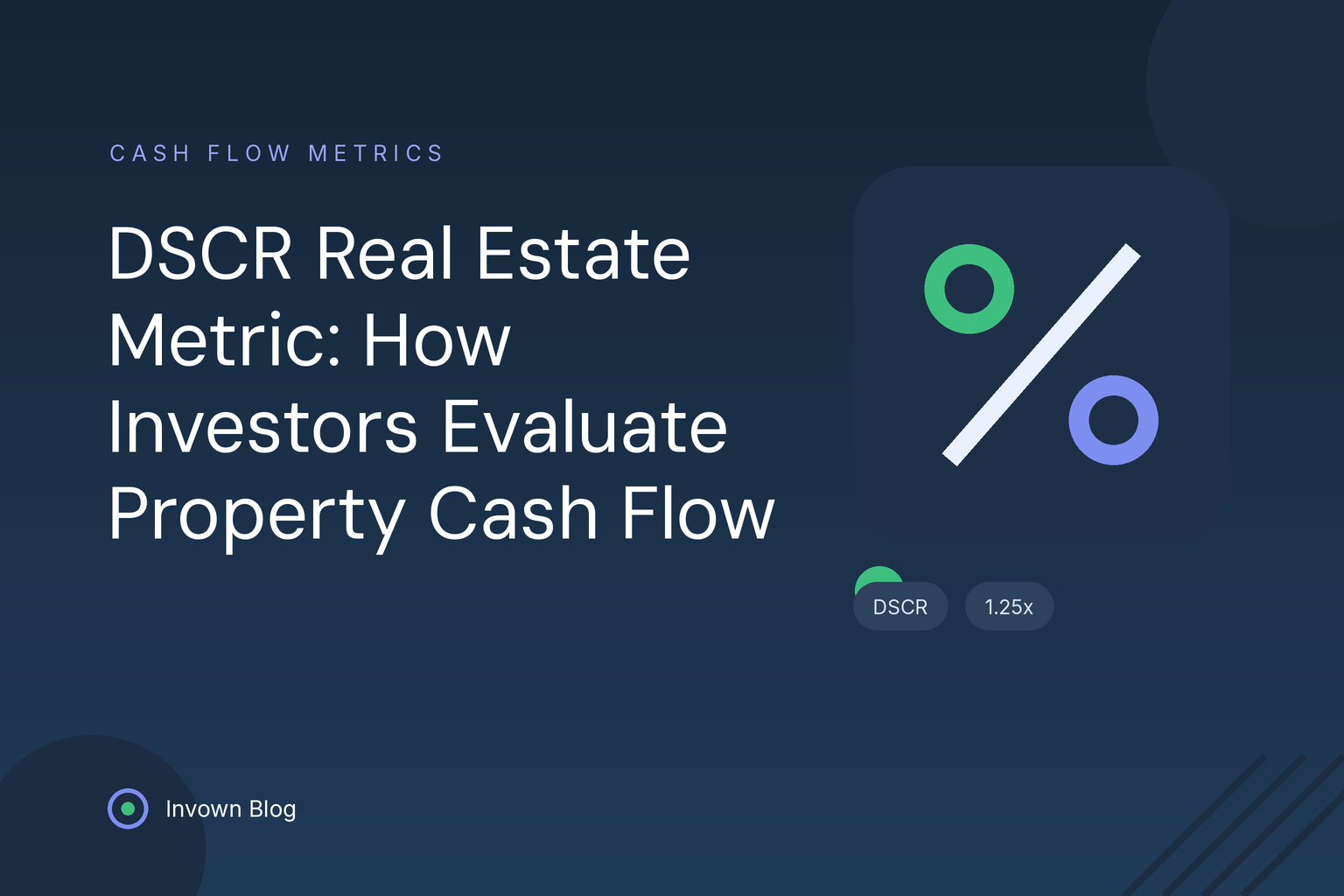 dscr-real-estate-investment-metric Illustration of a percent symbol pictogram representing the DSCR real estate metric for evaluating property cash flow coverage.