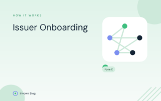 Illustration of a connected network showing how issuers onboard to the Invown Regulation Crowdfunding platform.