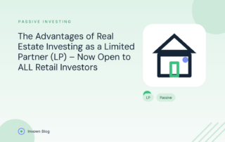 Illustration of a house divided into fractional shares representing the advantages of real estate investing as a limited partner (LP).