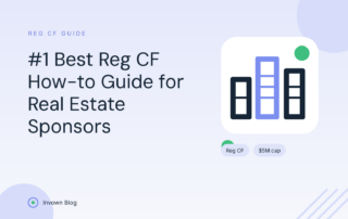 Illustration of a city skyline with rising capital representing a Reg CF fundraising how-to guide for real estate sponsors.