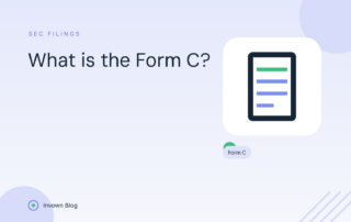 Illustration of an official SEC document explaining the Form C disclosure filing for Regulation Crowdfunding issuers.