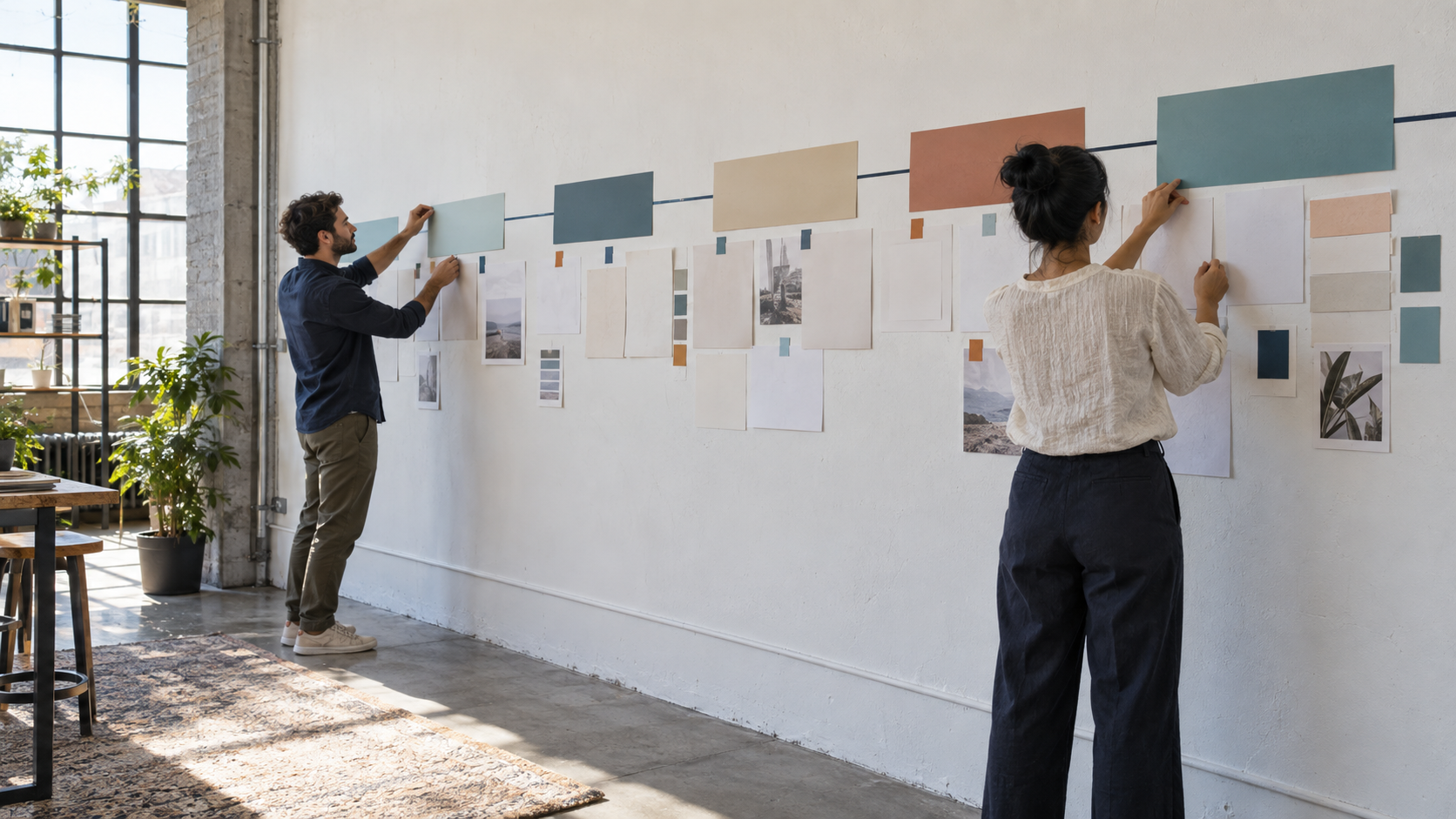 Issuer team builds a wall-sized Reg CF launch plan with sequenced work phases