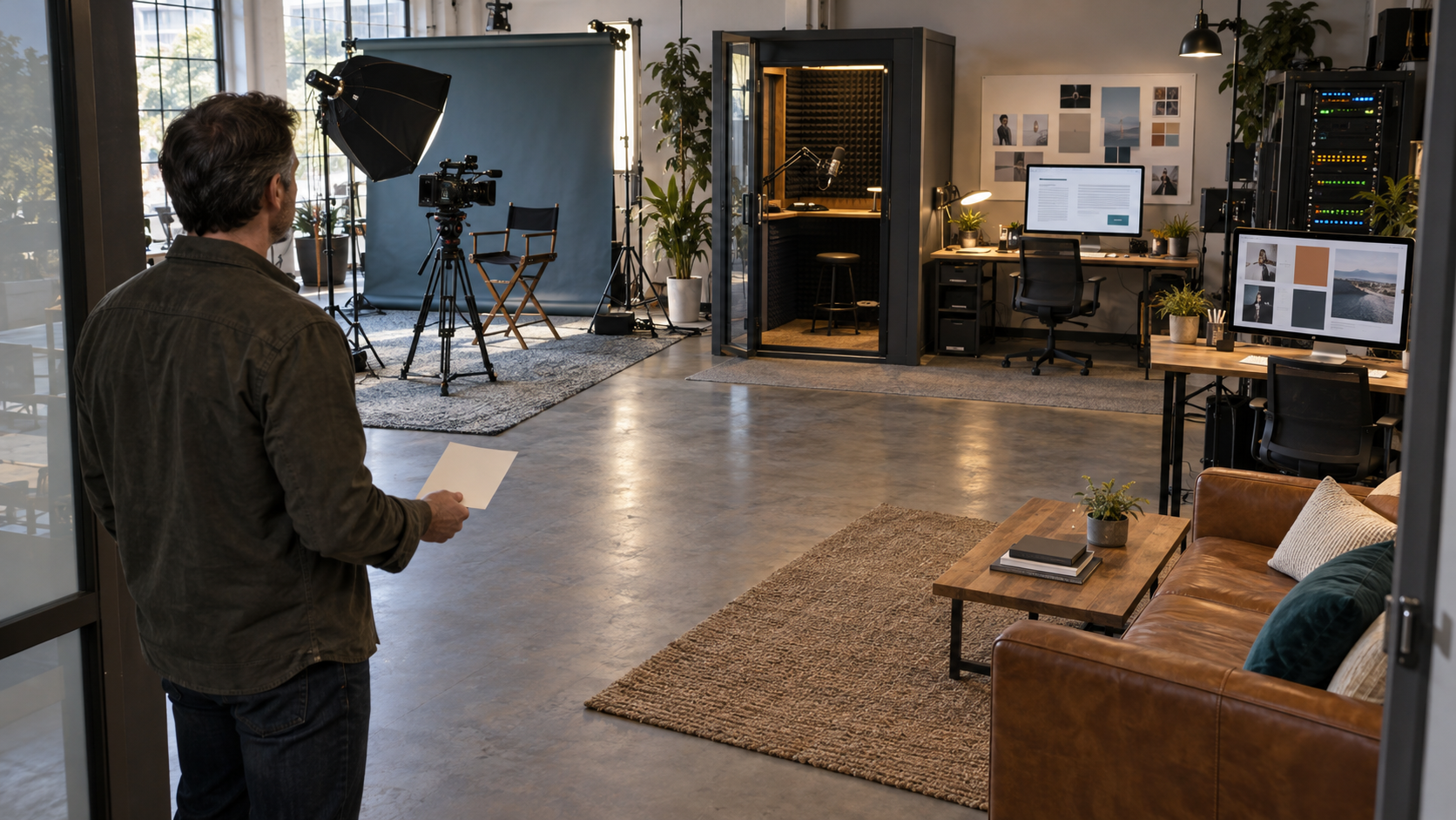 Reg CF marketing agency evaluation studio Business owner evaluates a Reg CF marketing agency's video, webinar, email, creative, and data-production capabilities